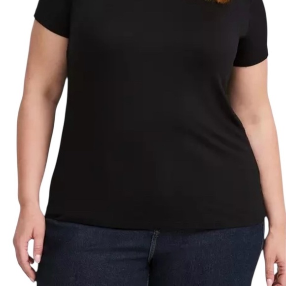 NWOT, Torrid, Perfect Super Soft Crew Tee, 4X, Black - Picture 3 of 8